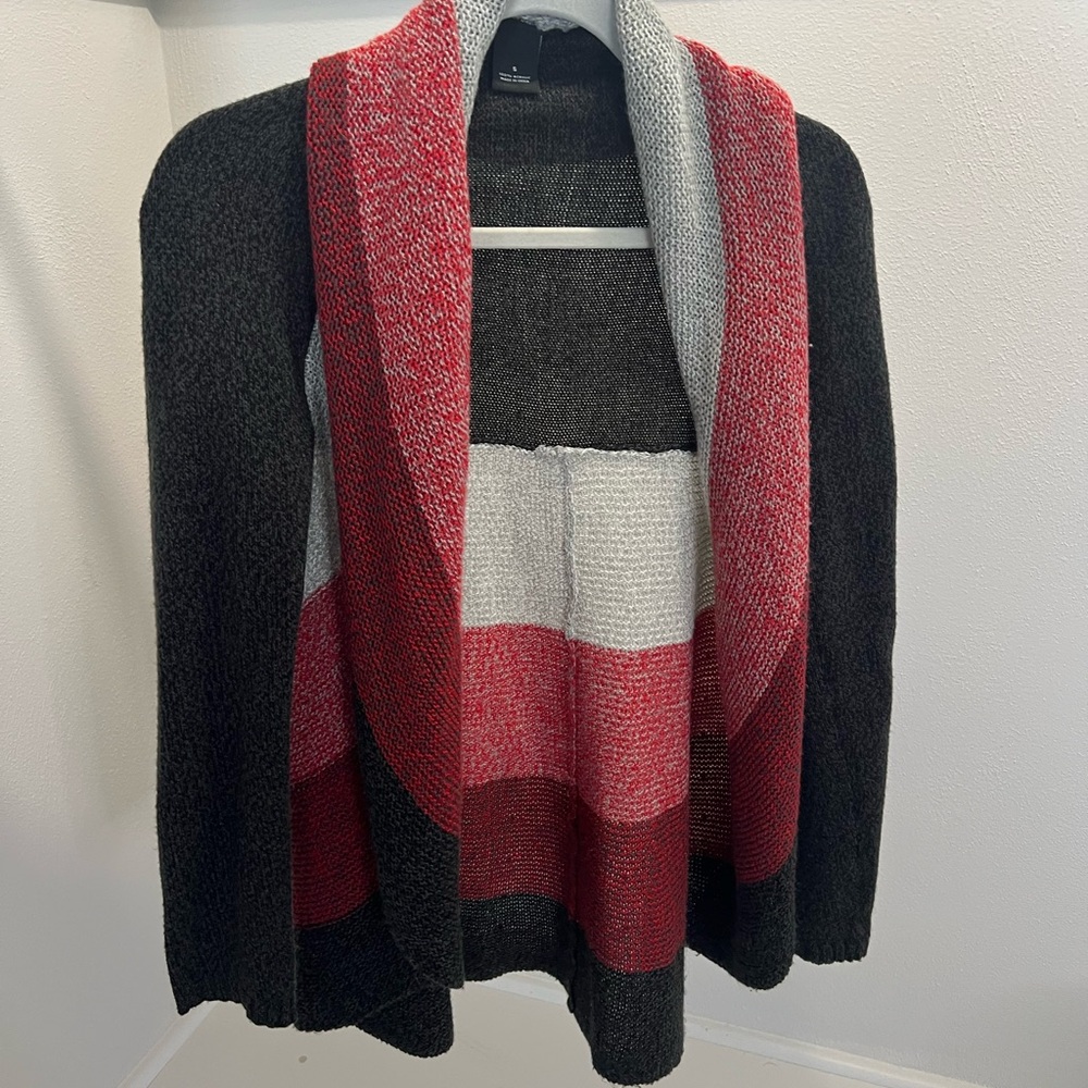 New Directions Multicolor Striped Cardigan